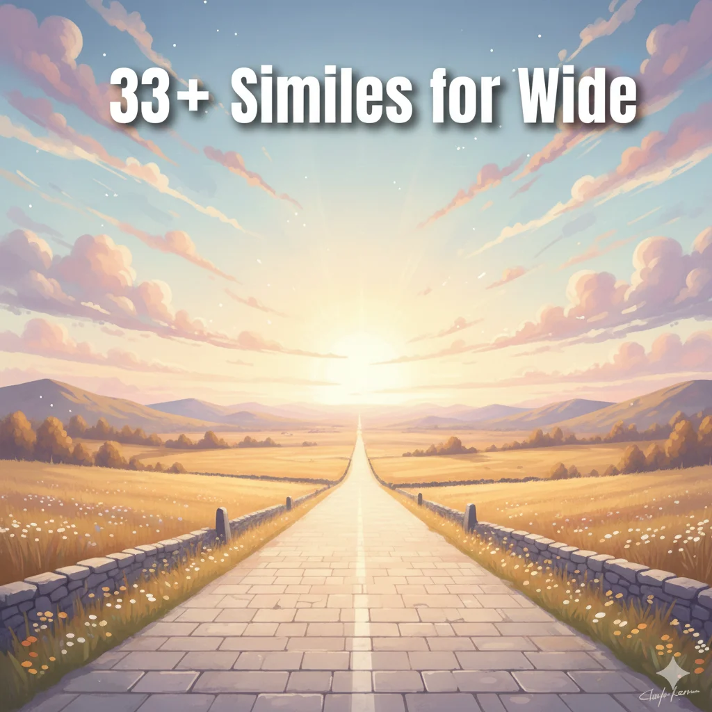 Similes for Wide