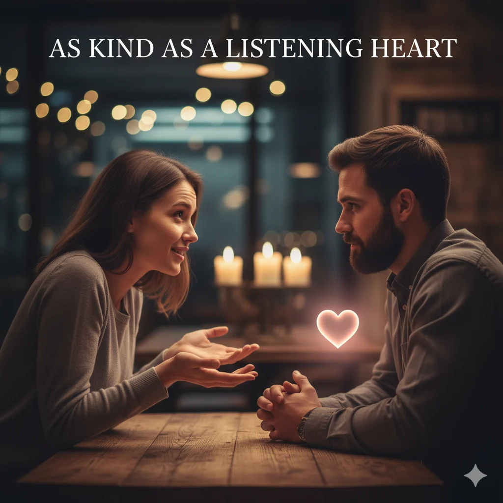 As kind as a listening heart