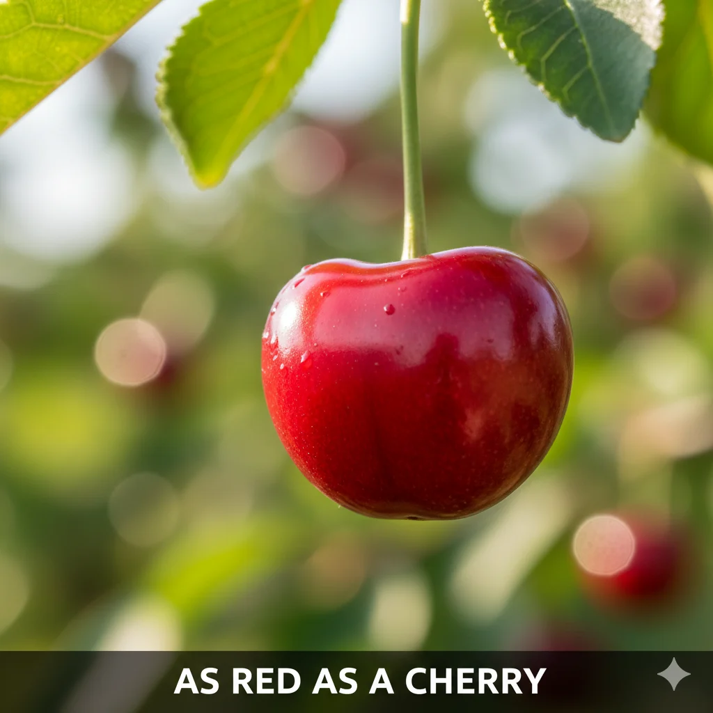 As red as a cherry