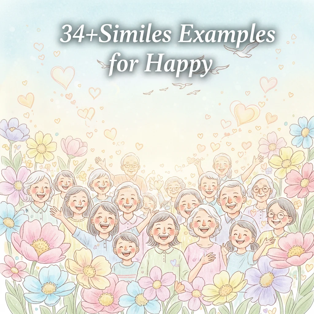 Similes Examples for Happy