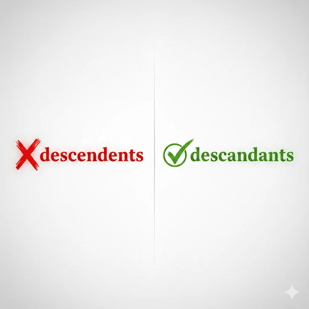 Descendents vs Descendants