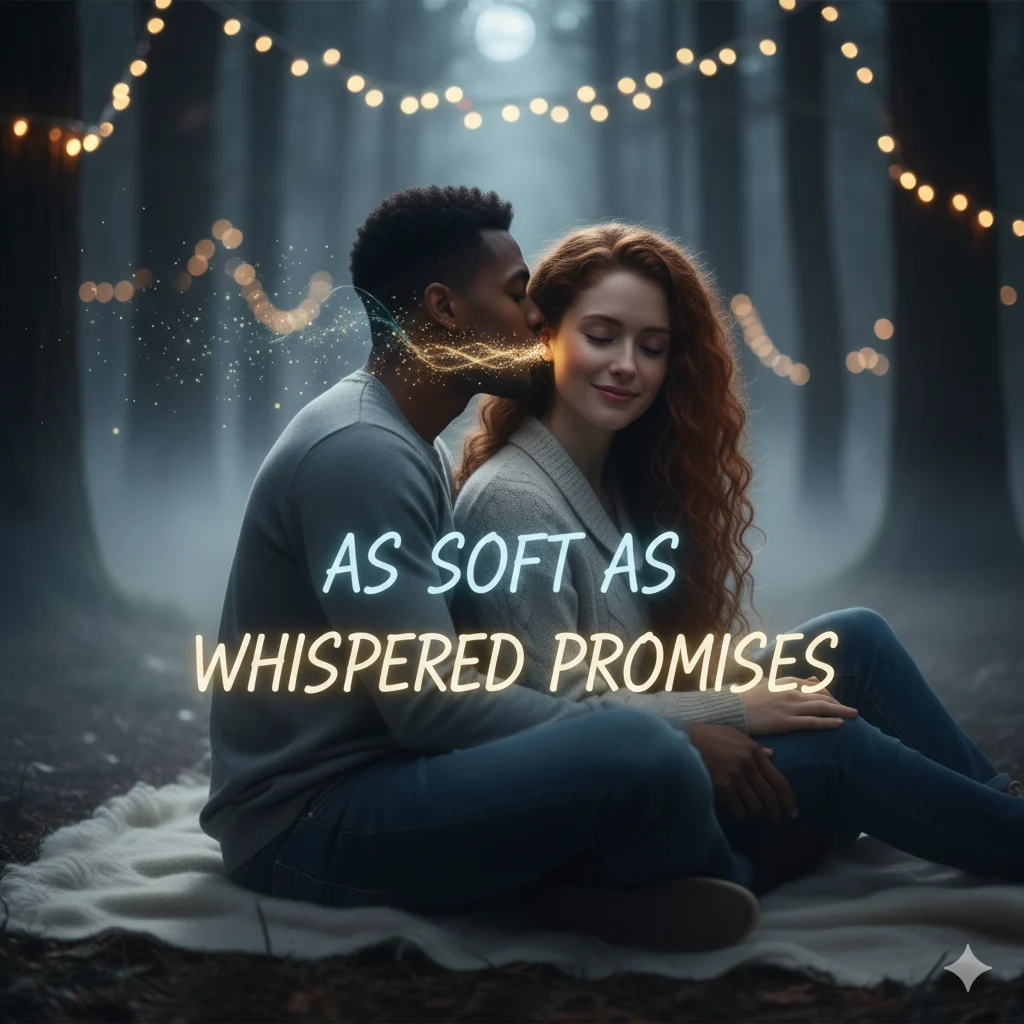  As soft as whispered promises