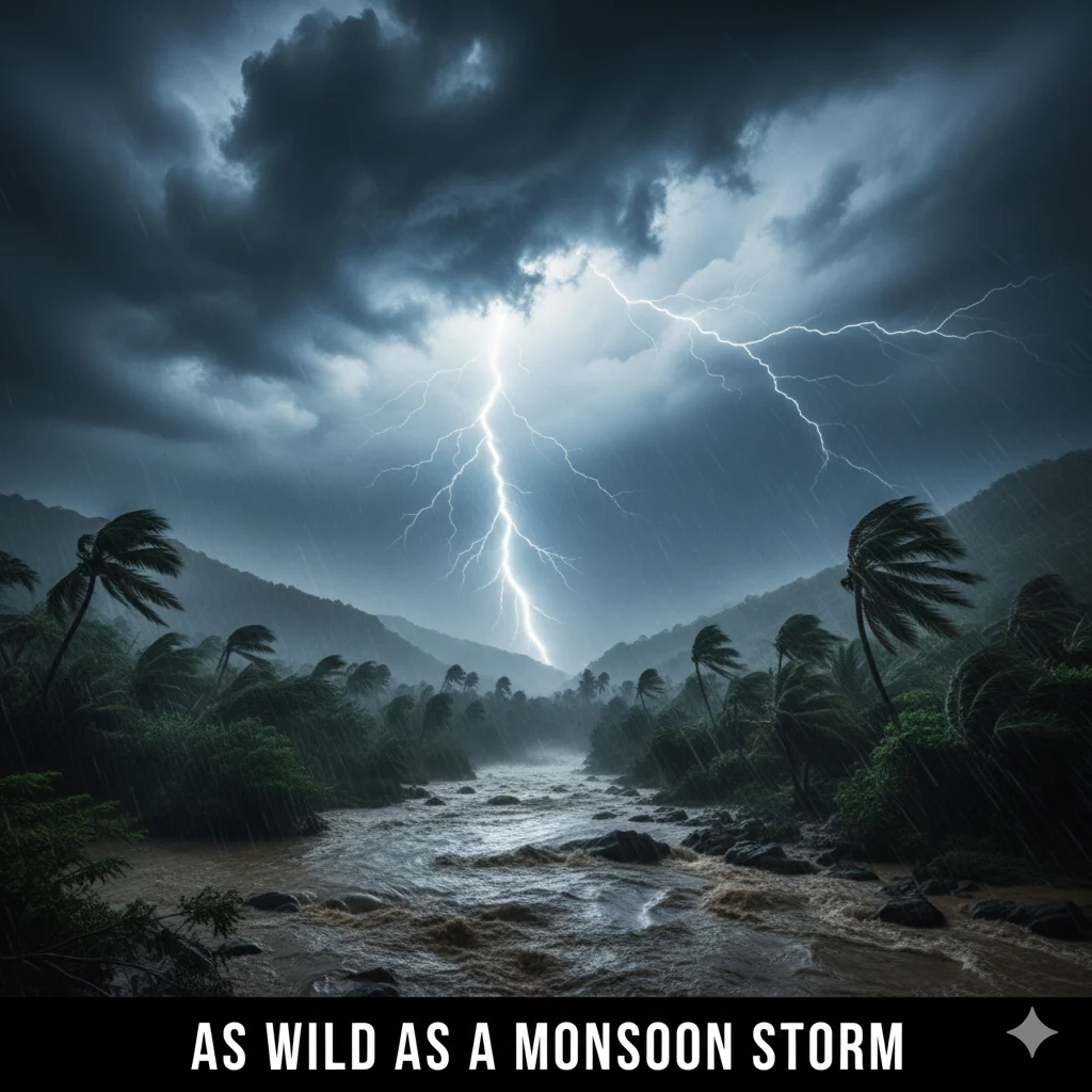 As wild as a monsoon storm