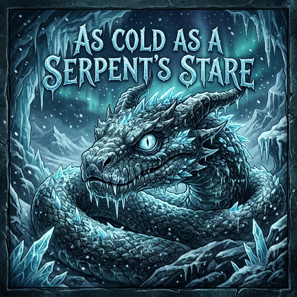 As cold as a serpent’s stare