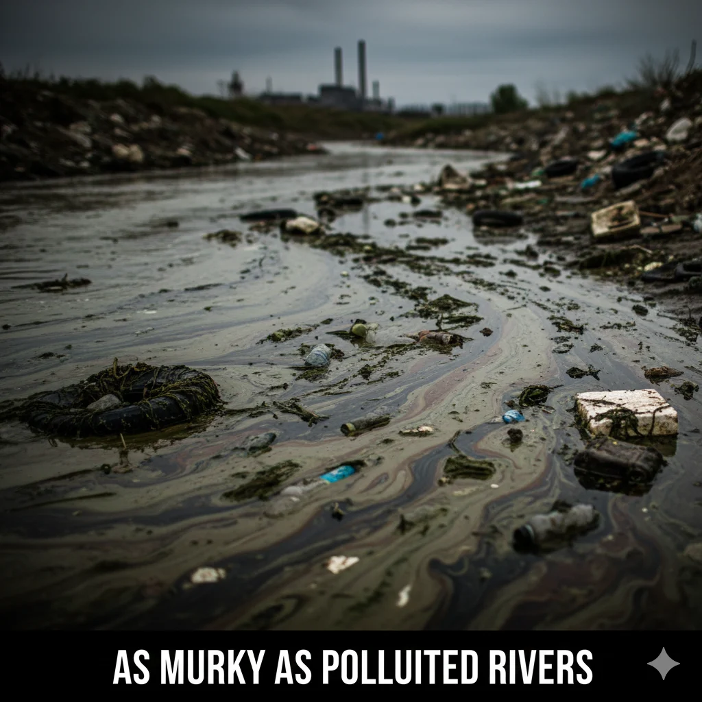 As murky as polluted rivers