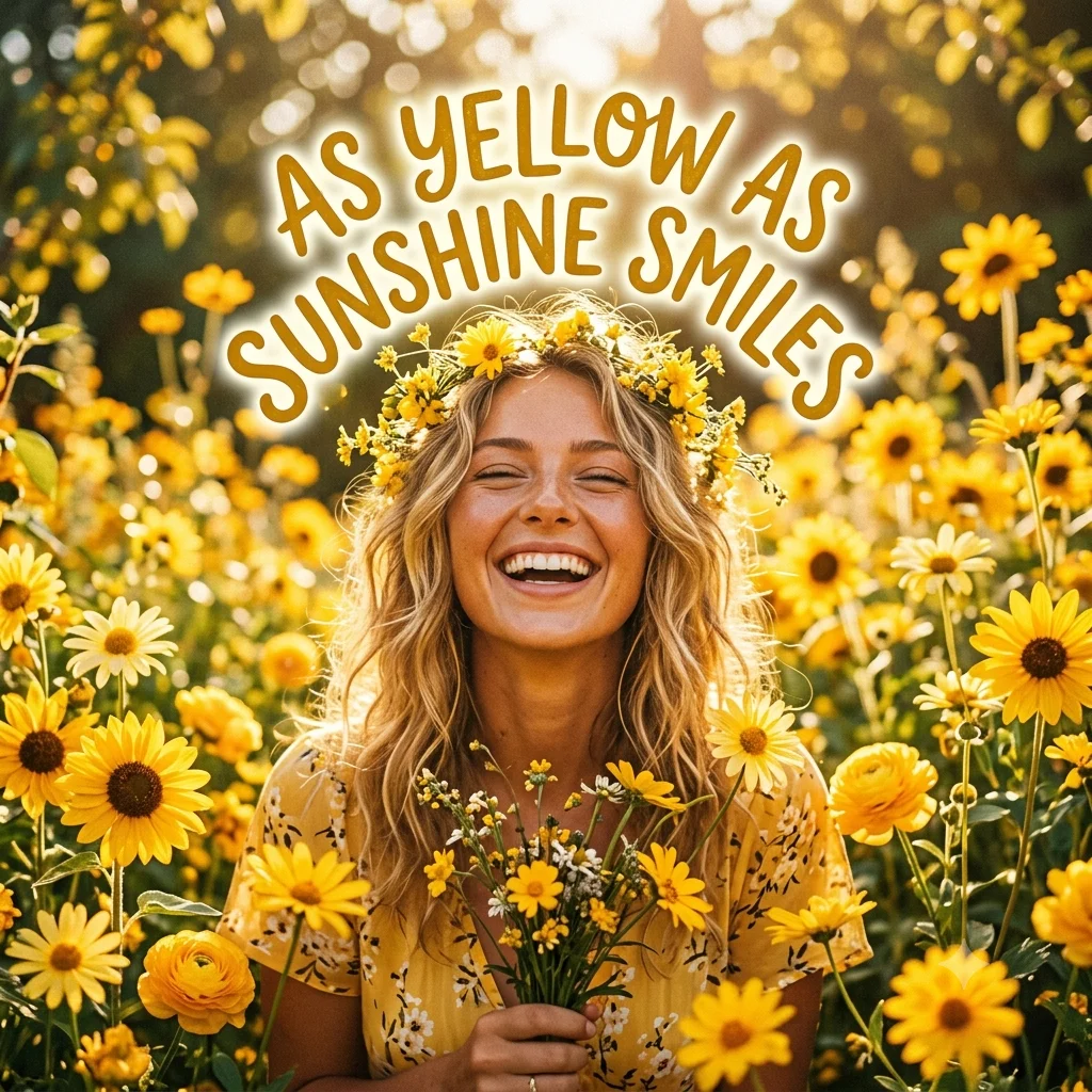 As yellow as sunshine smiles