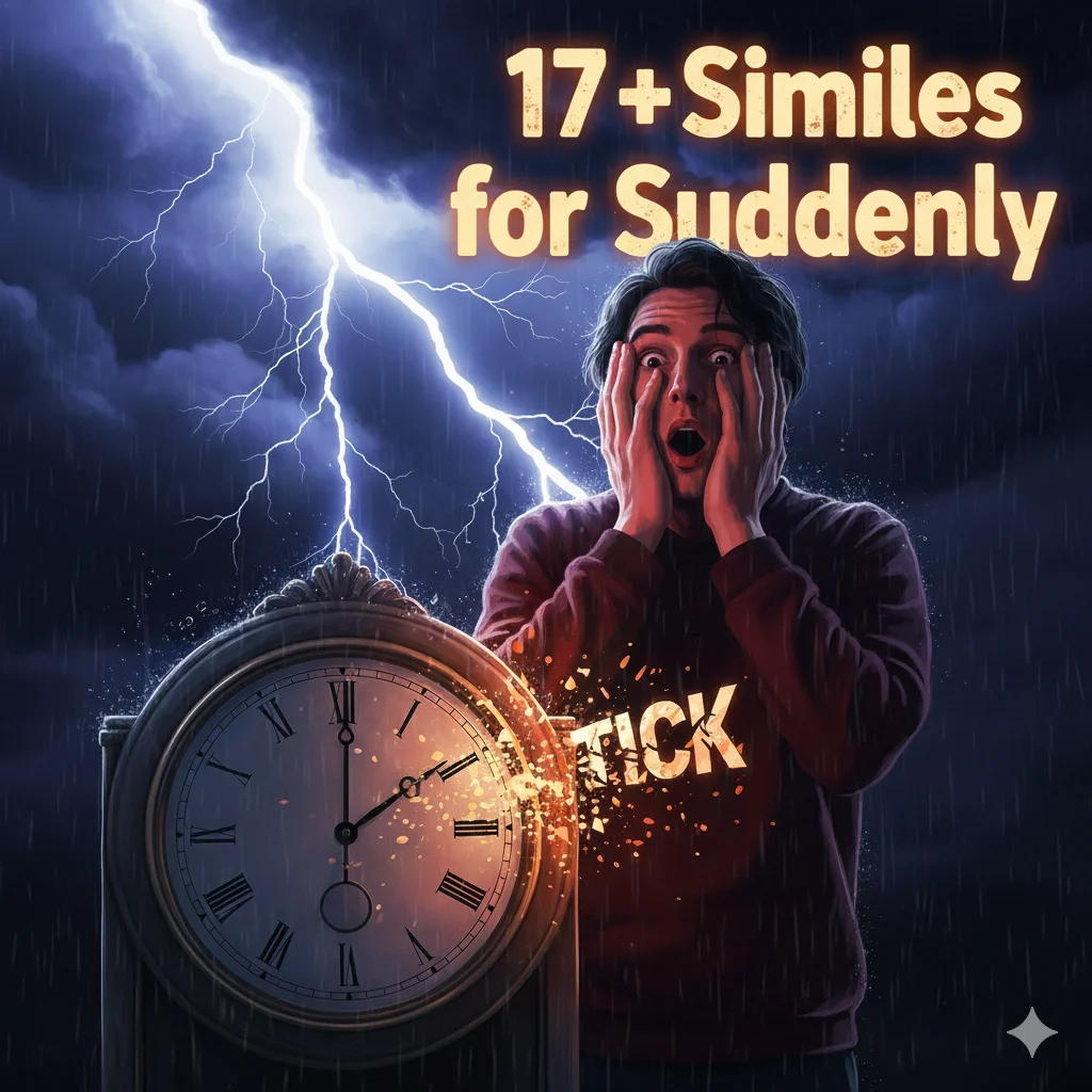 Similes for Suddenly