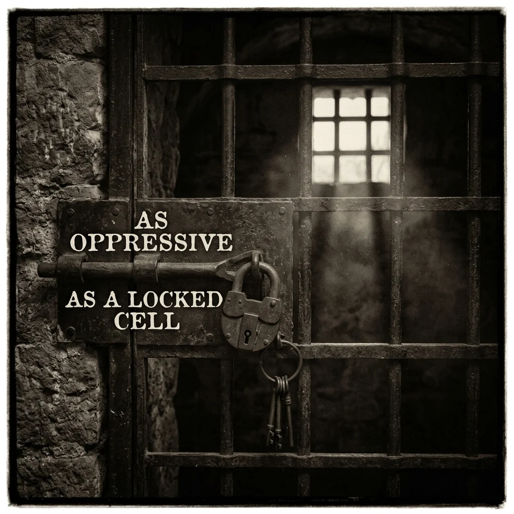 As oppressive as a locked cell