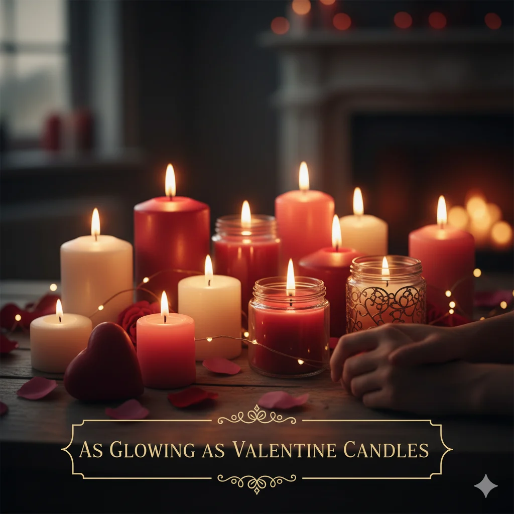 As glowing as Valentine candles