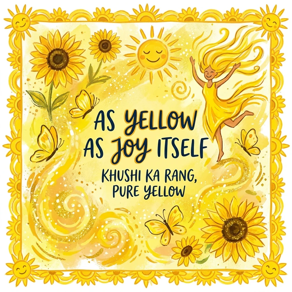  As yellow as joy itself 