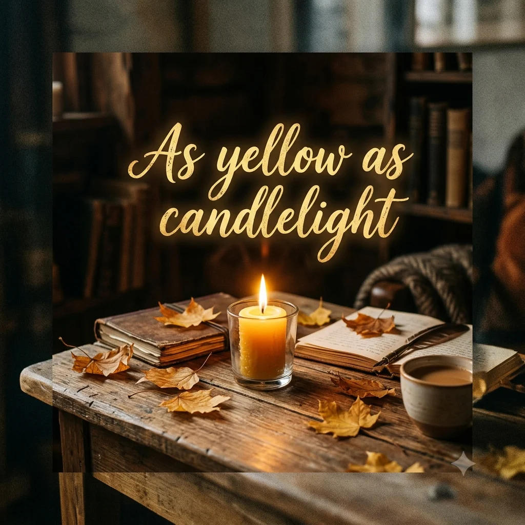  As yellow as candlelight 