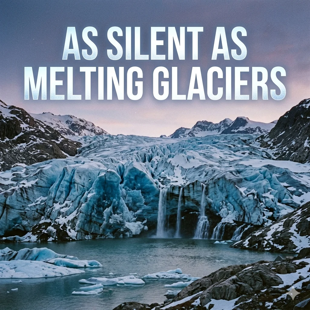As silent as melting glaciers