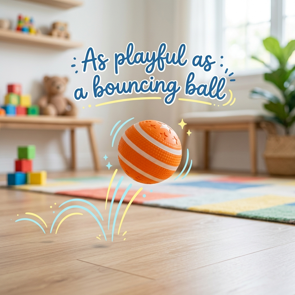  As playful as a bouncing ball