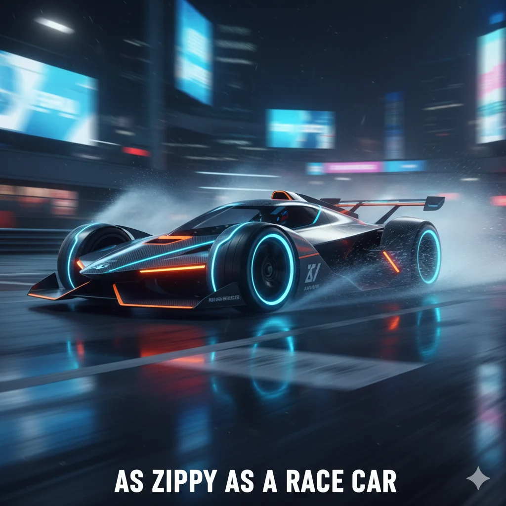 As zippy as a race car