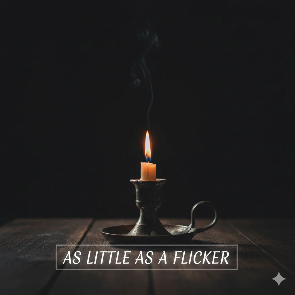 As little as a flicker