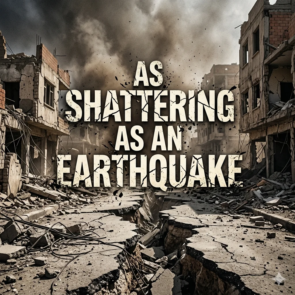 As shattering as an earthquake