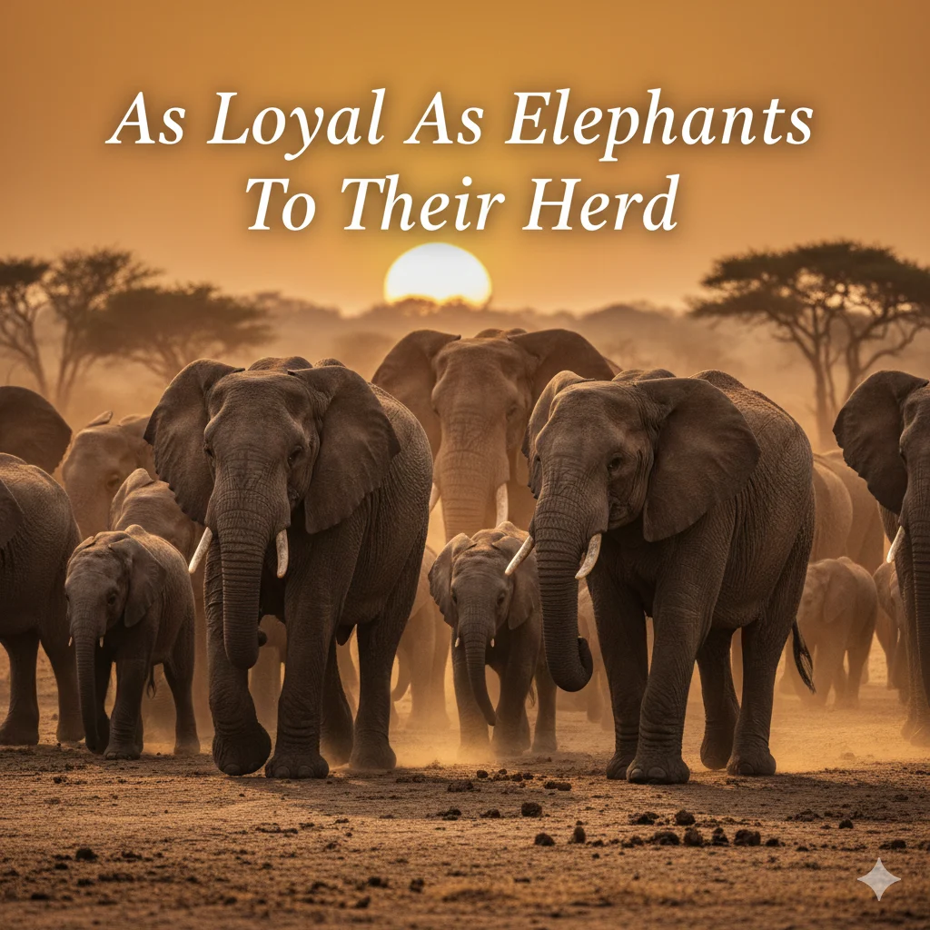 As loyal as elephants to their herd