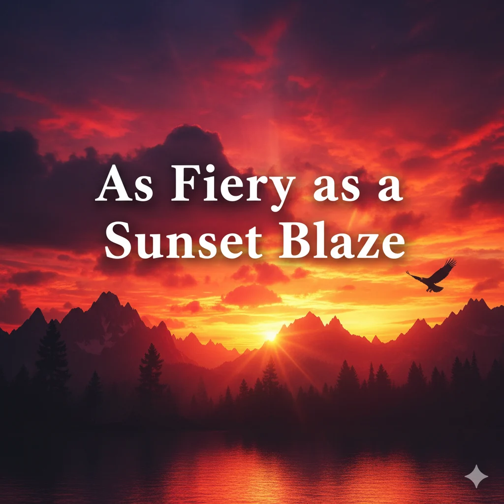 As Fiery as a Sunset Blaze