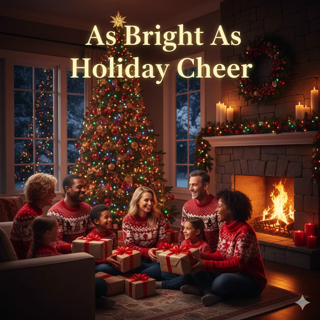 As bright as holiday cheer