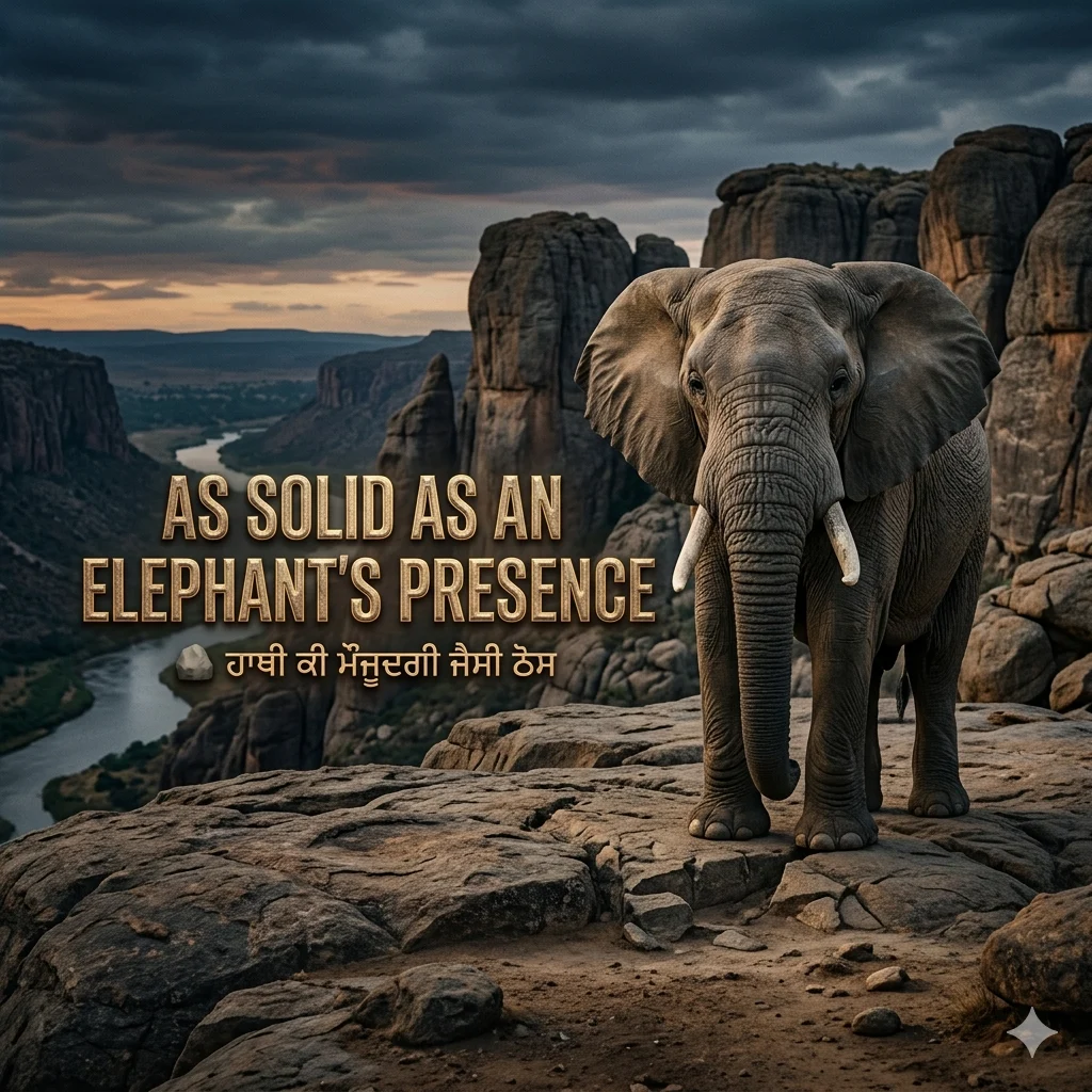 As solid as an elephant’s presence
