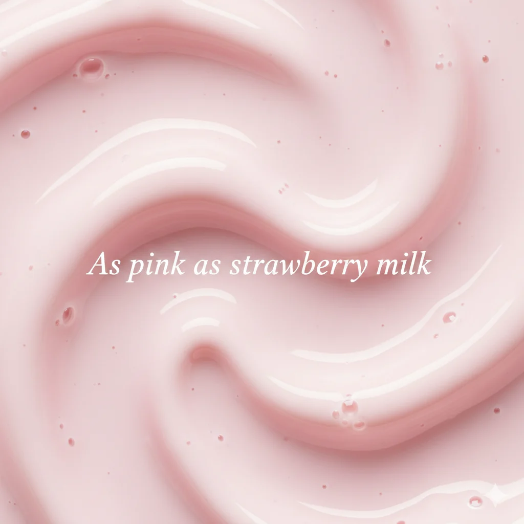 As pink as strawberry milk