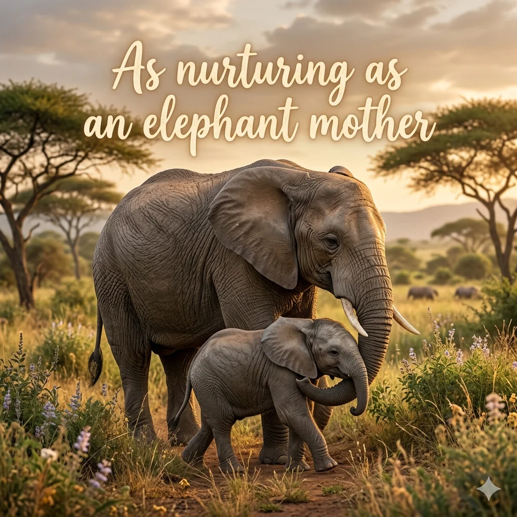 As nurturing as an elephant mother