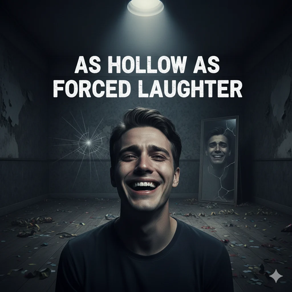 As hollow as forced laughter