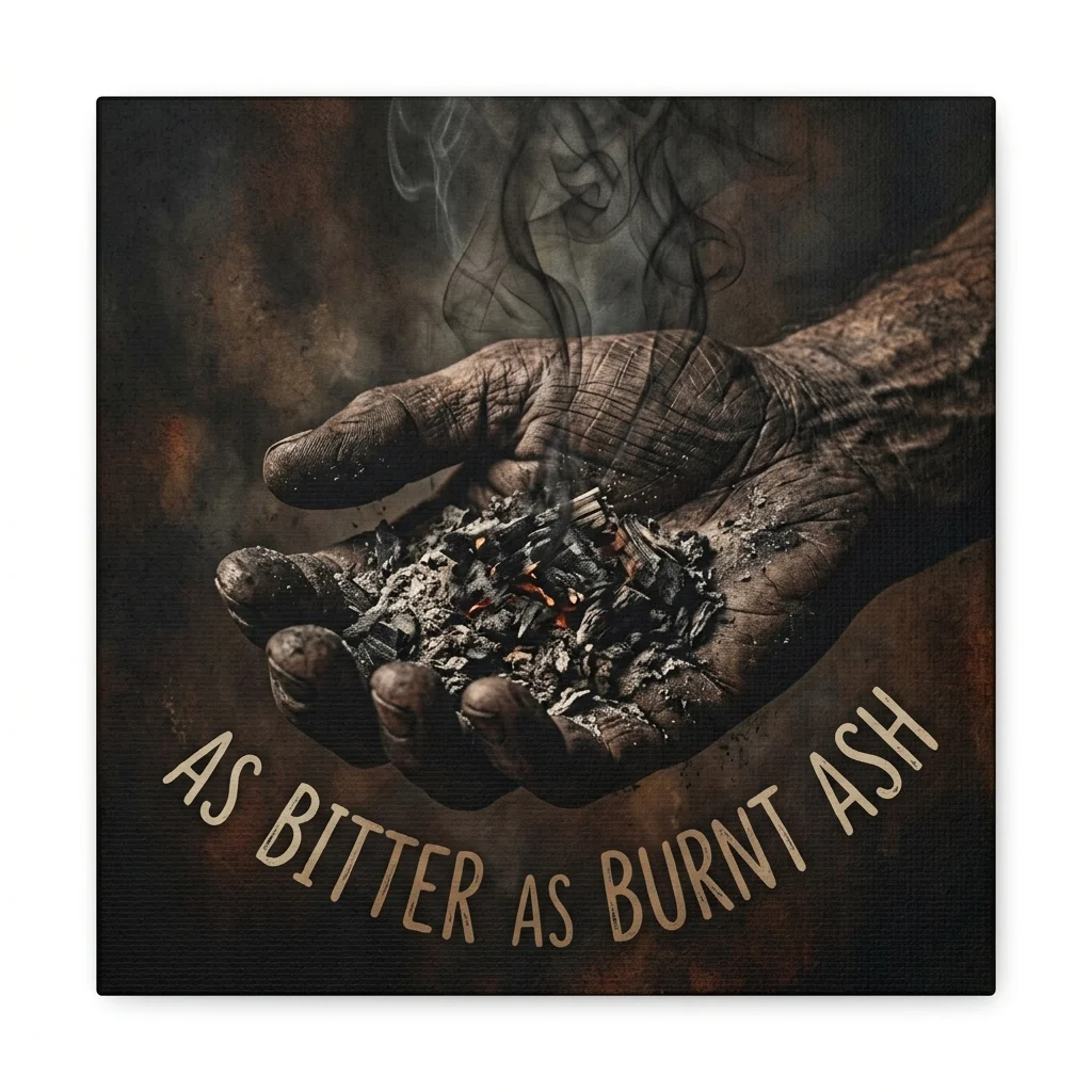 As bitter as burnt ash