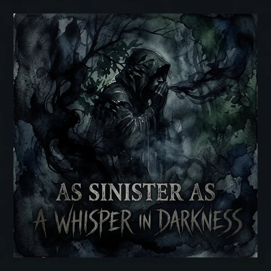 As sinister as a whisper in darkness
