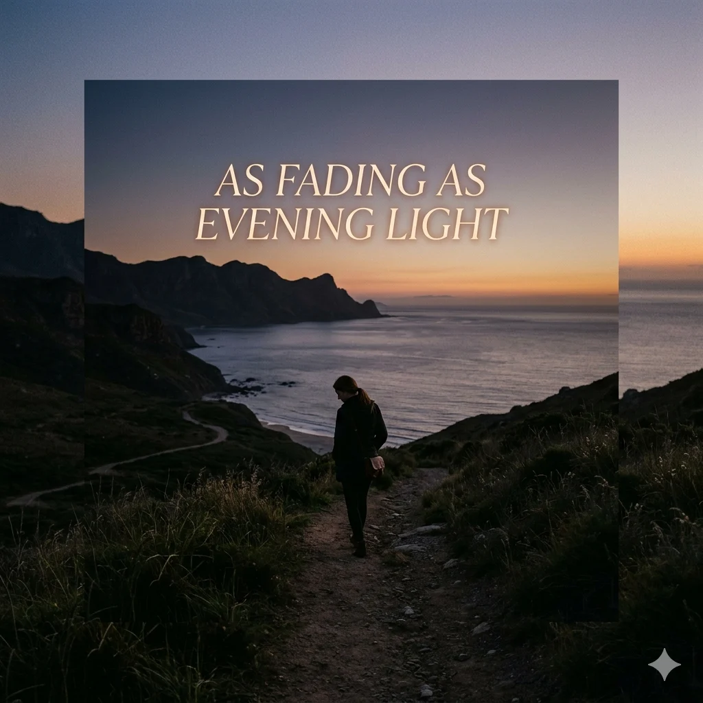 As fading as evening light