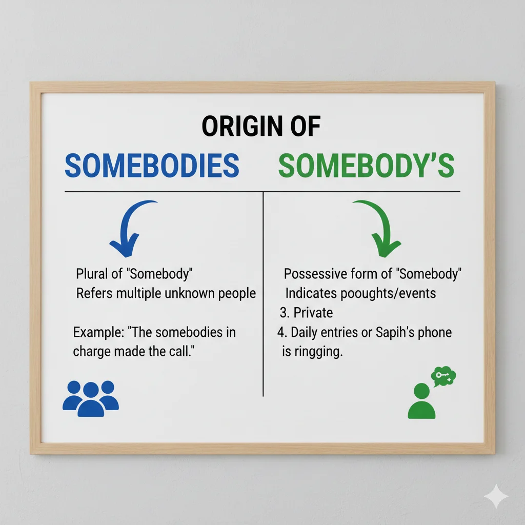 Somebodies vs Somebody's