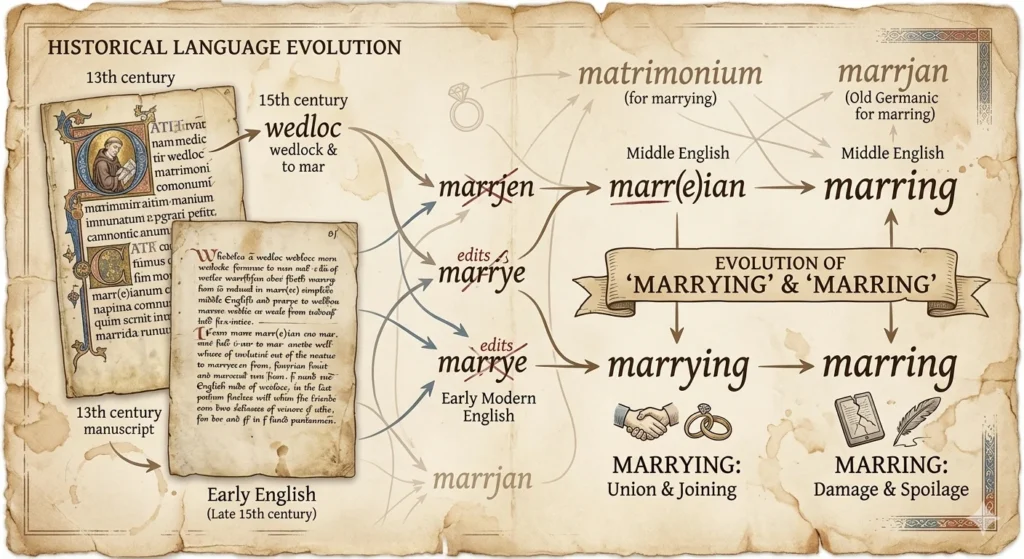 Marrying vs Marring 