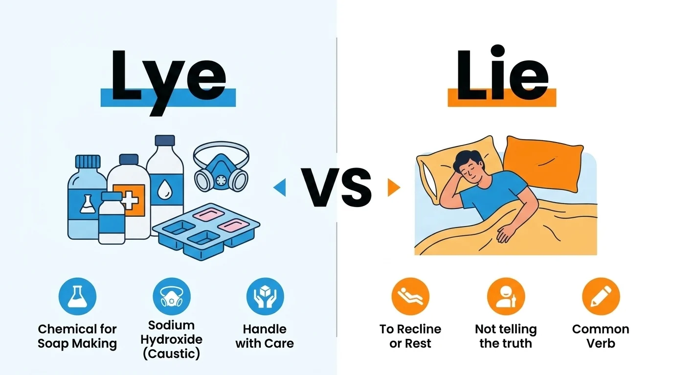 Lye vs Lie