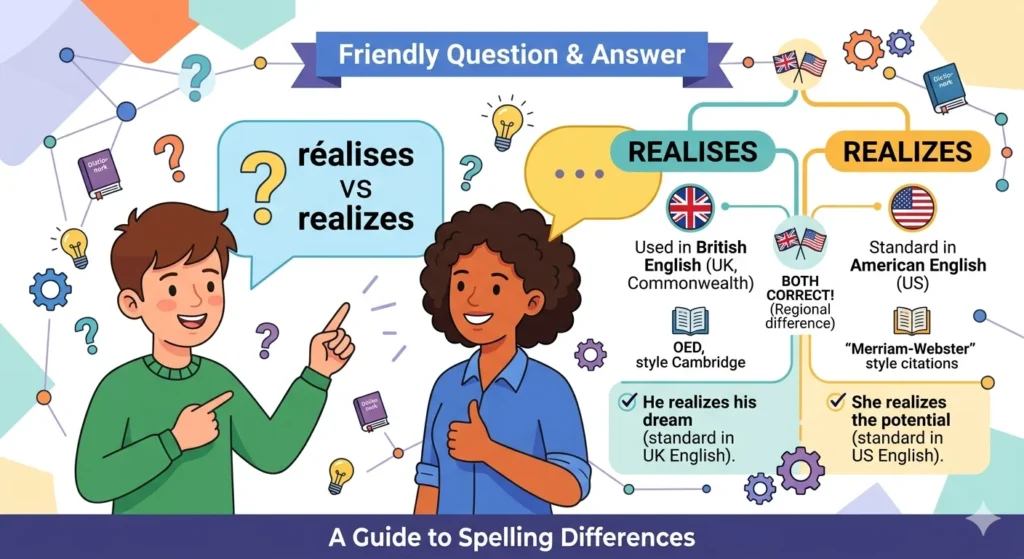 Realises Vs Realizes