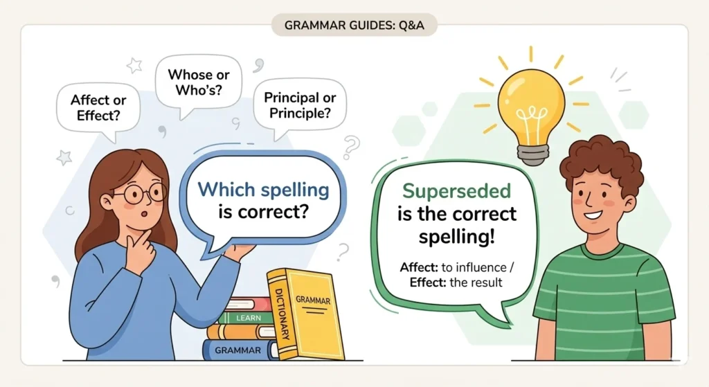 Superseded vs Superceded