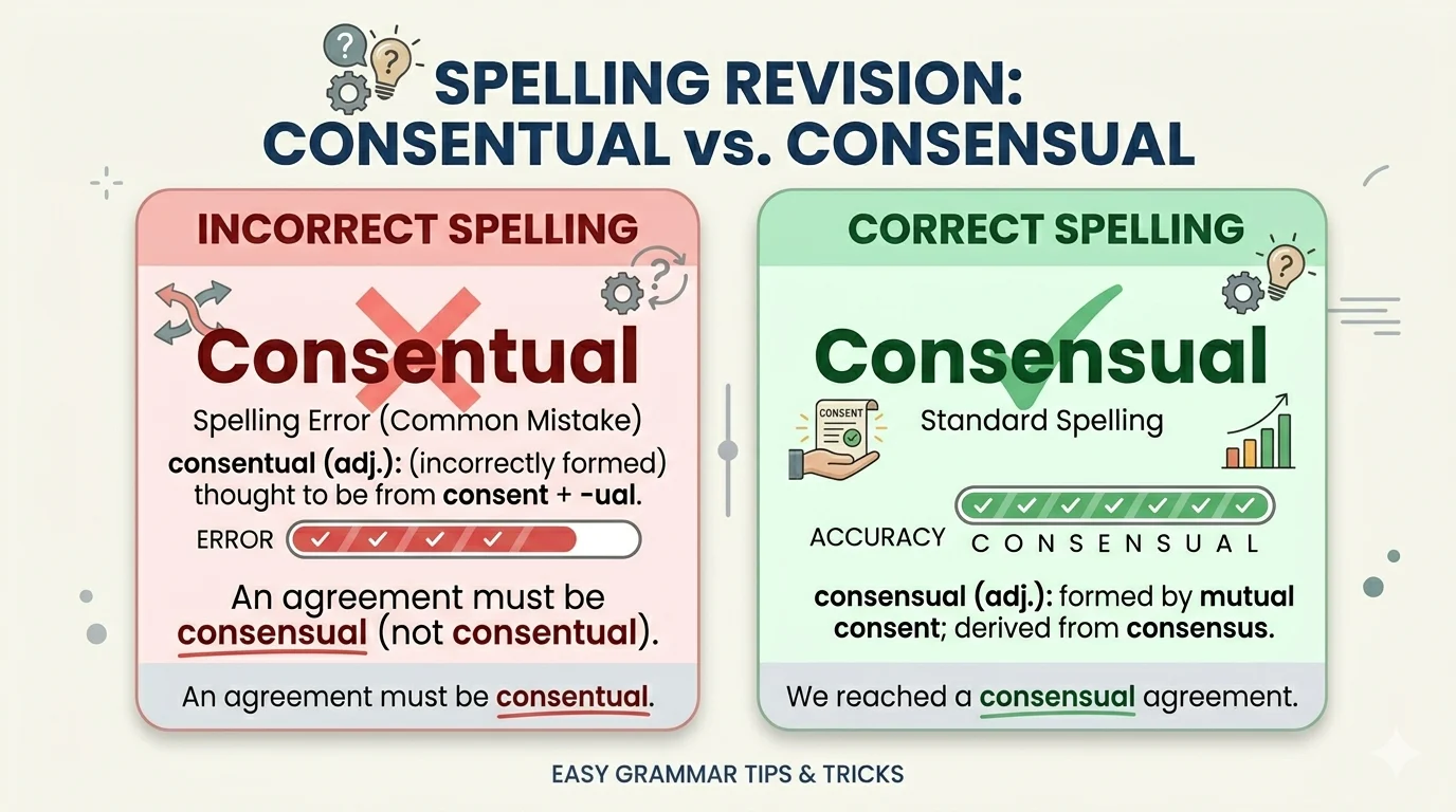 Consentual vs Consensual