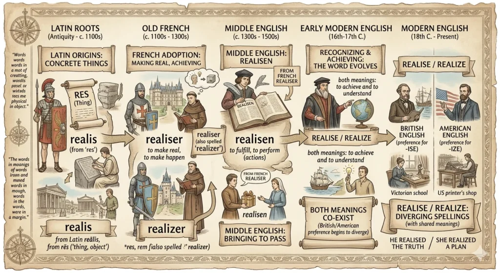 Realises Vs Realizes