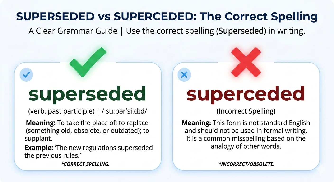 Superseded vs Superceded