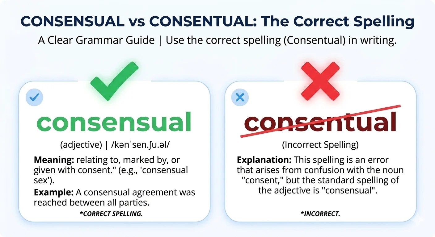 Consentual vs Consensual