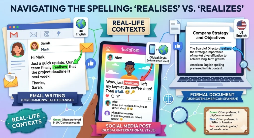 Realises Vs Realizes