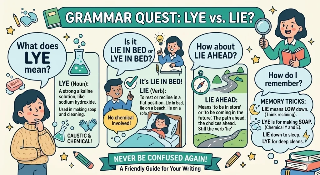 Lye vs Lie
