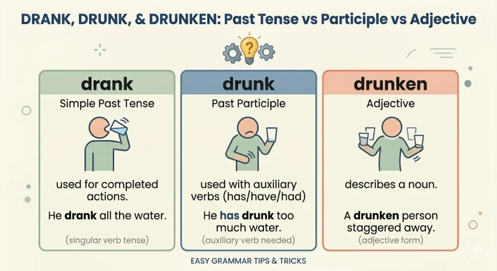 Drunk Vs Drank 