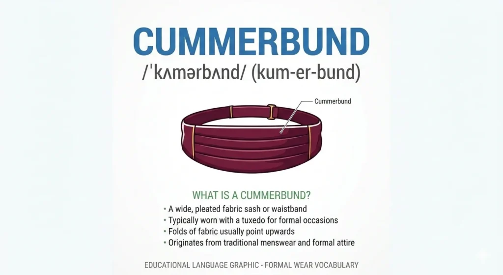 Cummerbund vs Cumberbund