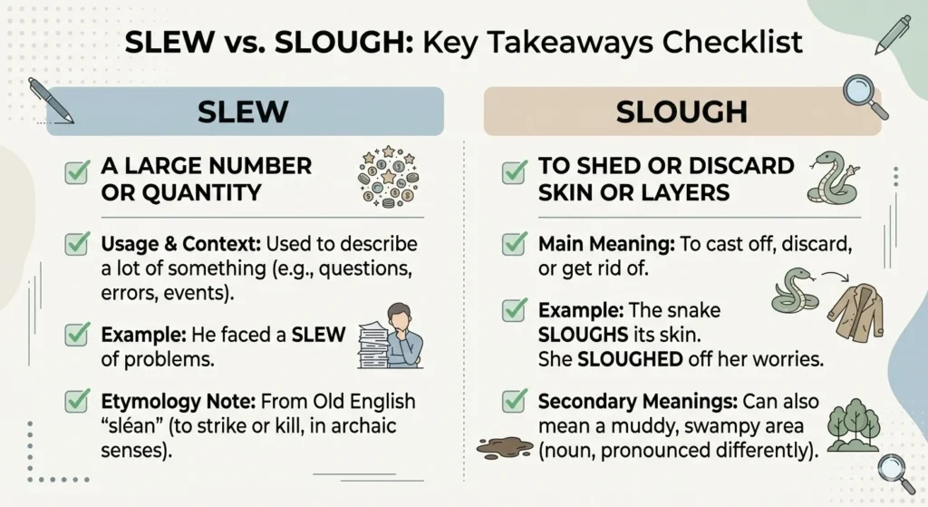 Slew vs Slough