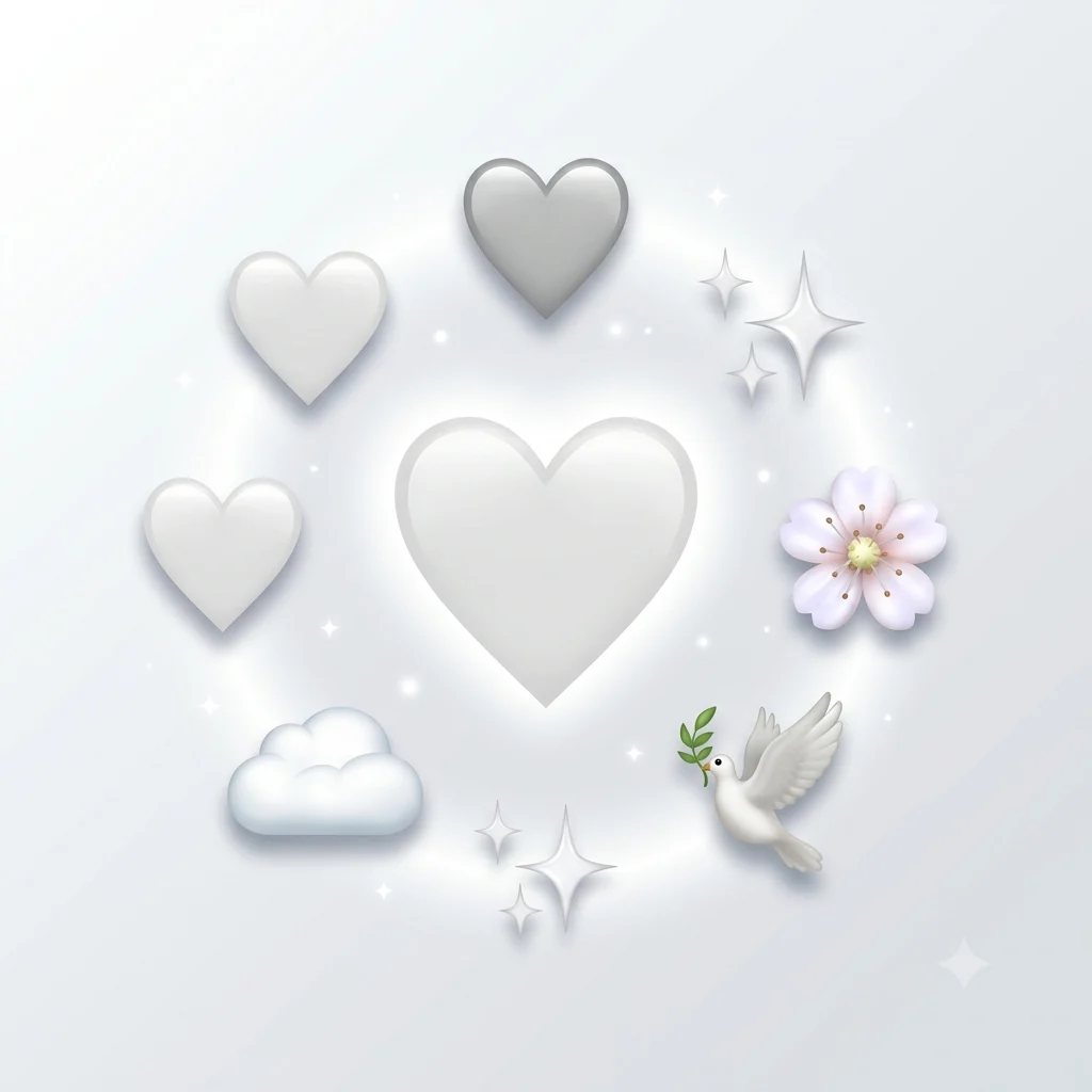 what does the white heart emoji mean