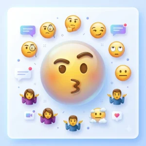 eyebrow raised emoji