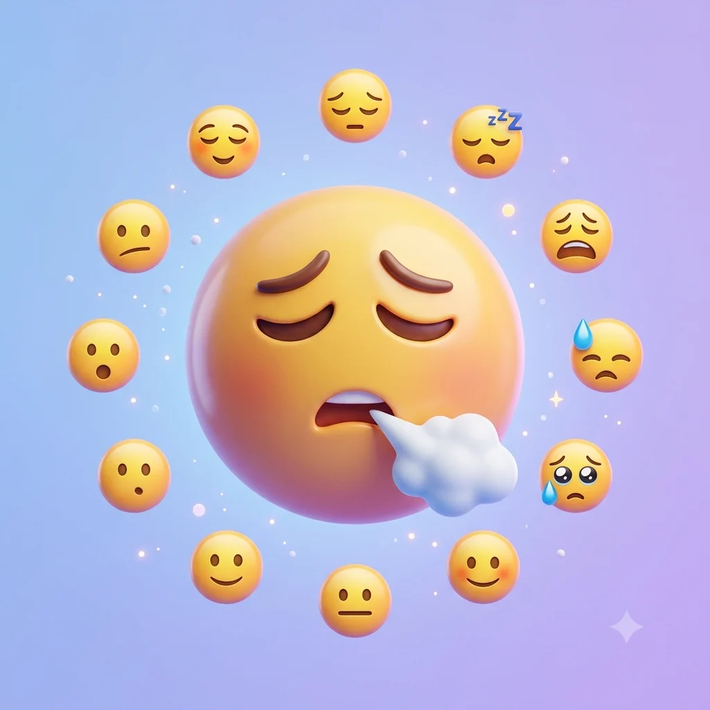 sigh emoji
